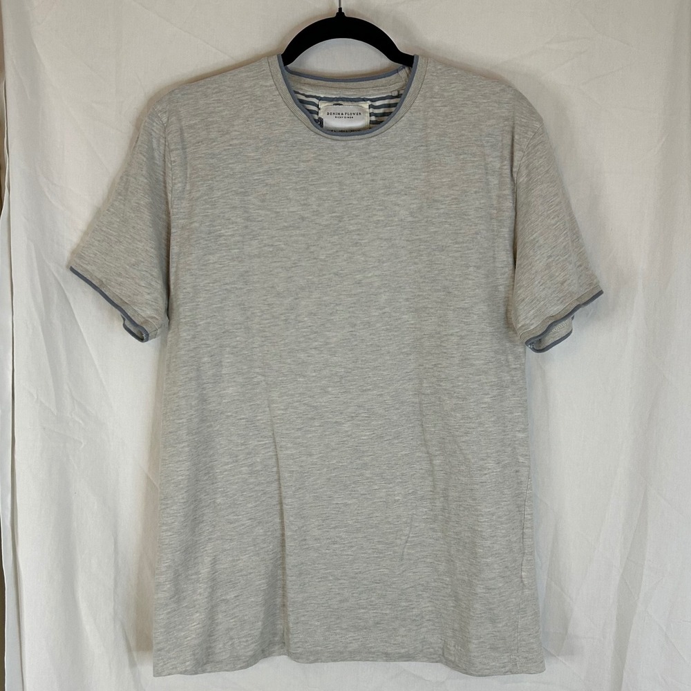 Denim &‎ Flower Mens Short Sleeve Crew Neck T-Shirt Casual Layering Top